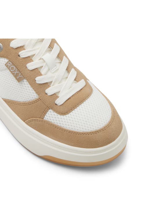 Shop Roxy Carver Sneaker In Off White