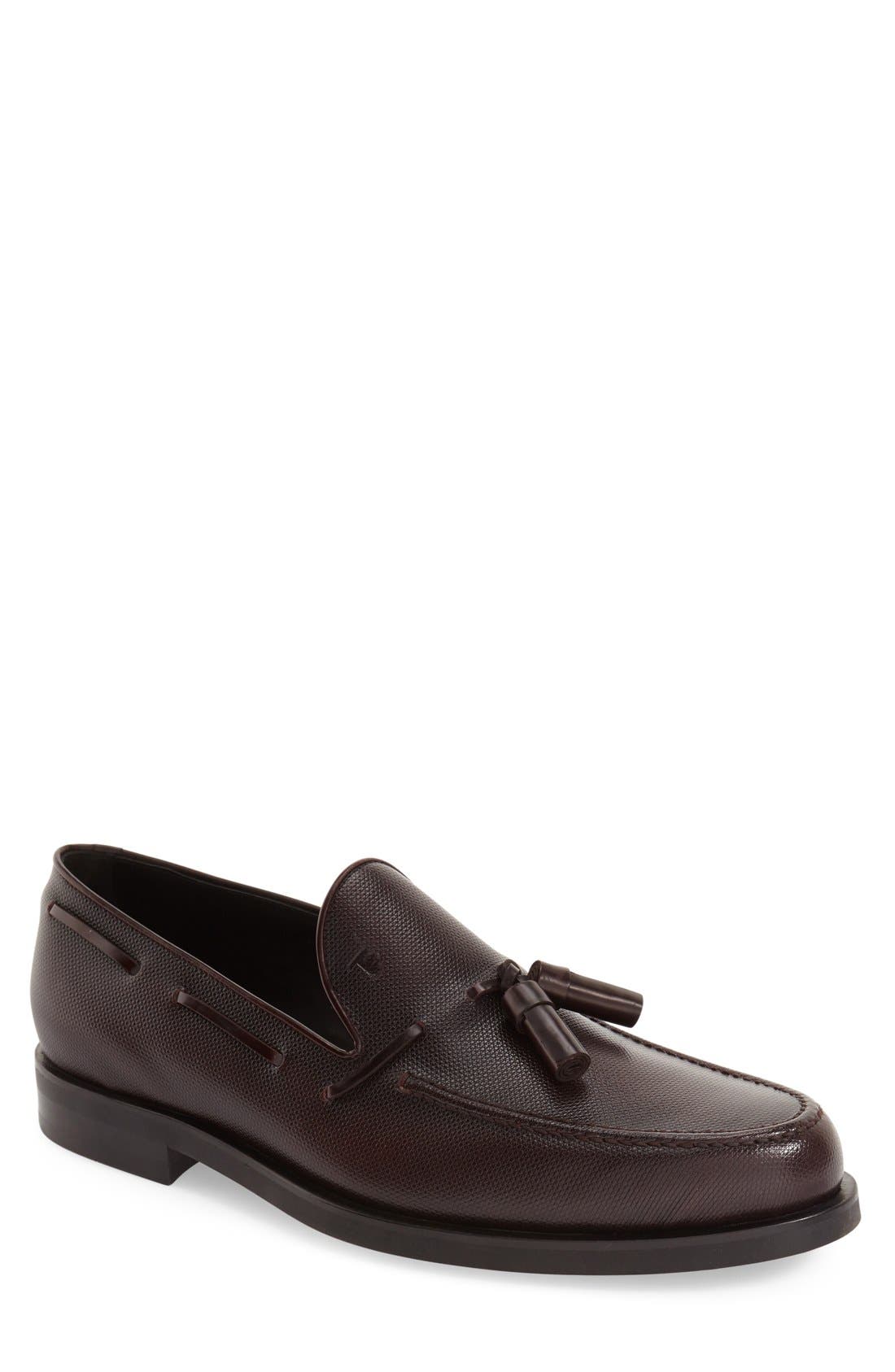 Tod's Leather Tassel Loafer (Men) Nordstrom