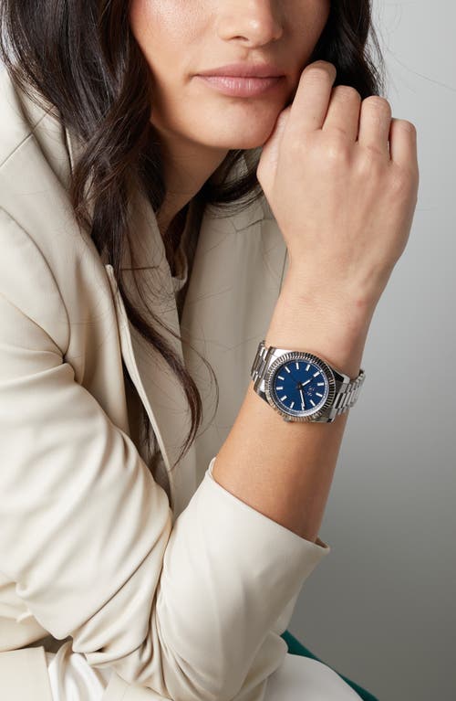 Rachie Shnay The Monaco Bracelet Watch, 40mm In Midgnight Blue