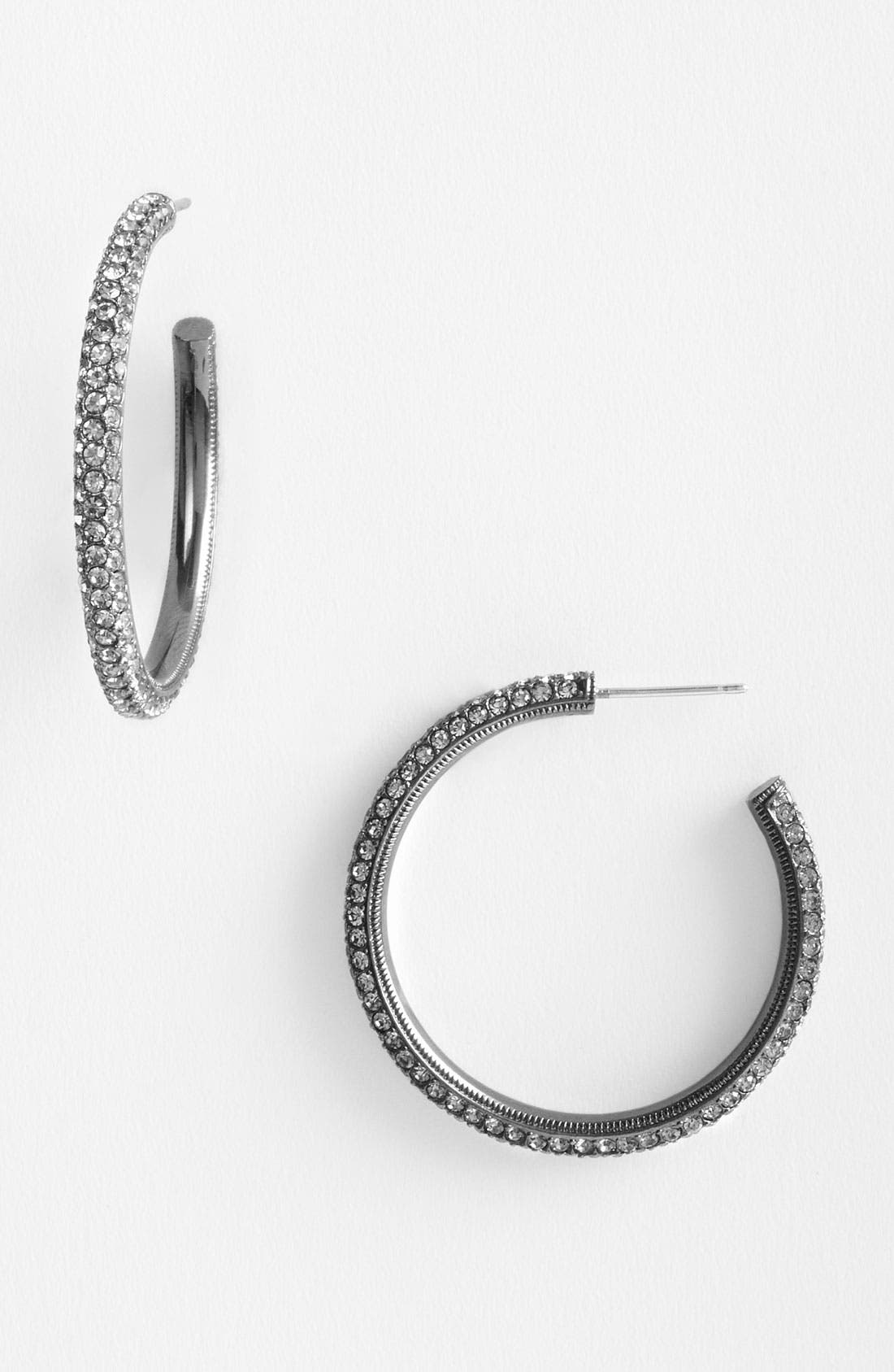Nadri 'Small Pavé Bombe' Hoop Earrings Nordstrom