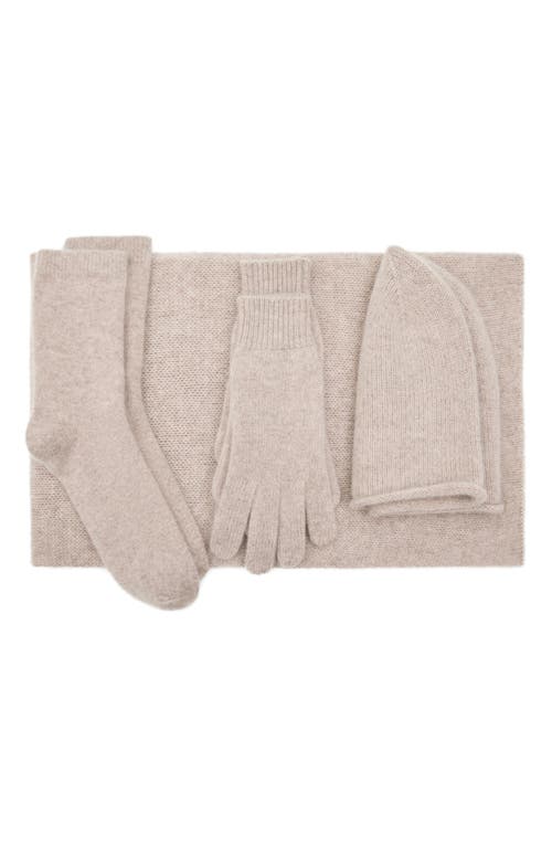 Shop Mango Cashmere Gloves In Medium Brown