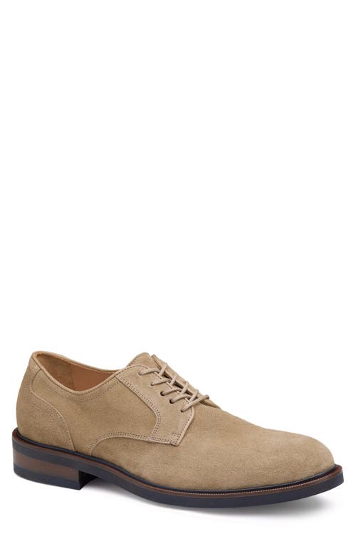 Johnston & Murphy COLLECTION Hartley Plain Toe Derby Taupe Italian Suede at Nordstrom,