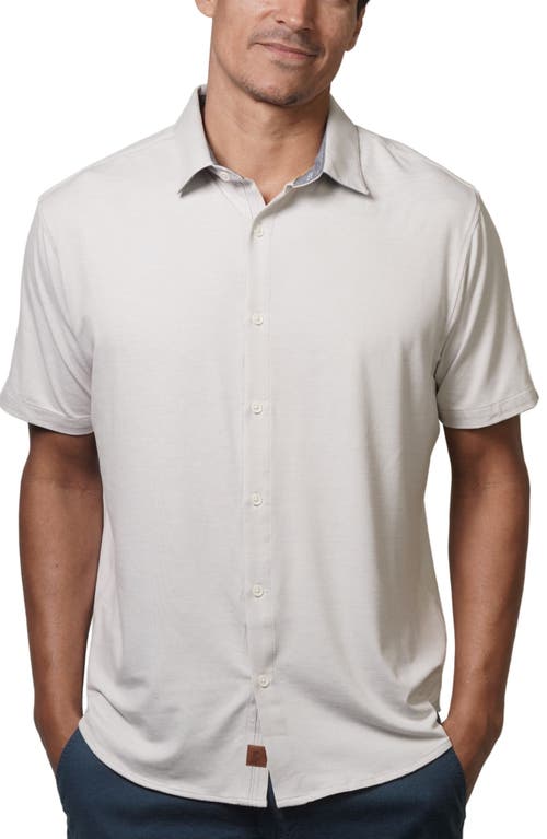 Fundamental Coast Seaside Short Sleeve Button-Up Shirt Shark Fin at Nordstrom,