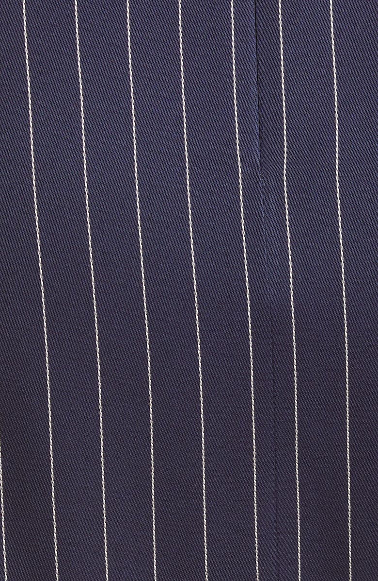 BOSS Vawela Pinstripe Wrap Waist Skirt, Alternate, color, Midnight Fantasy