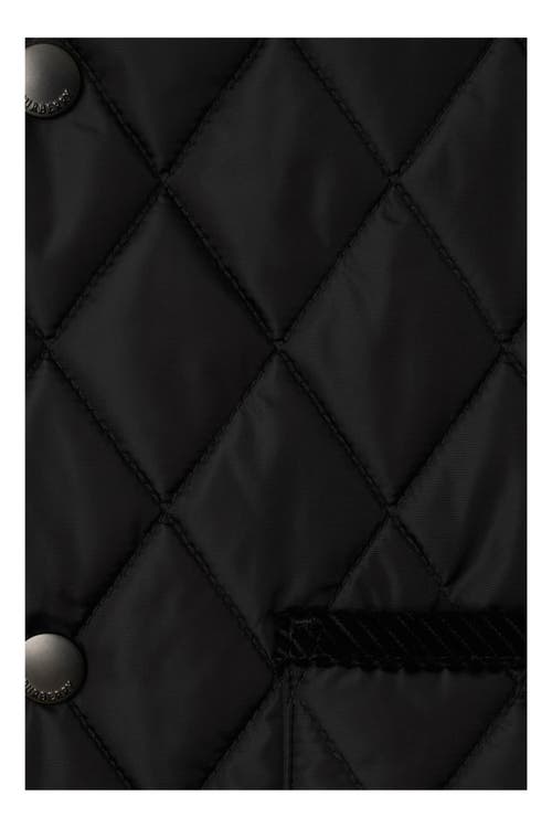 Shop Burberry Quilted Nylon Gilet In Black