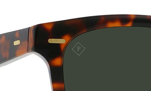 Shop Raen Myles 50mm Polarized Square Sunglasses In Huru/green Polar