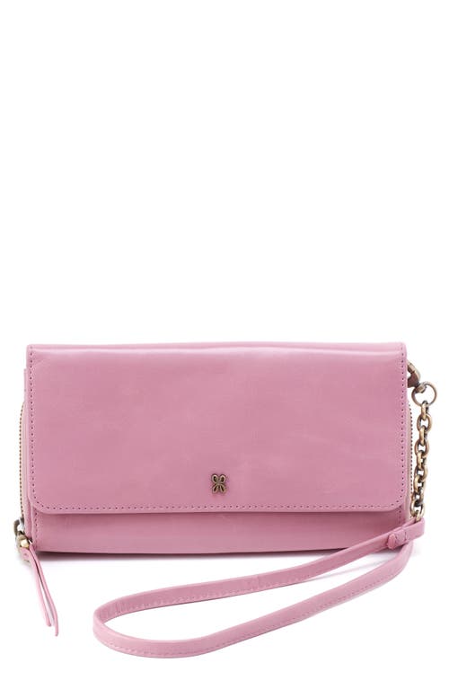 Shop Hobo Rubie Leather Crossbody Bag In Lilac Rose