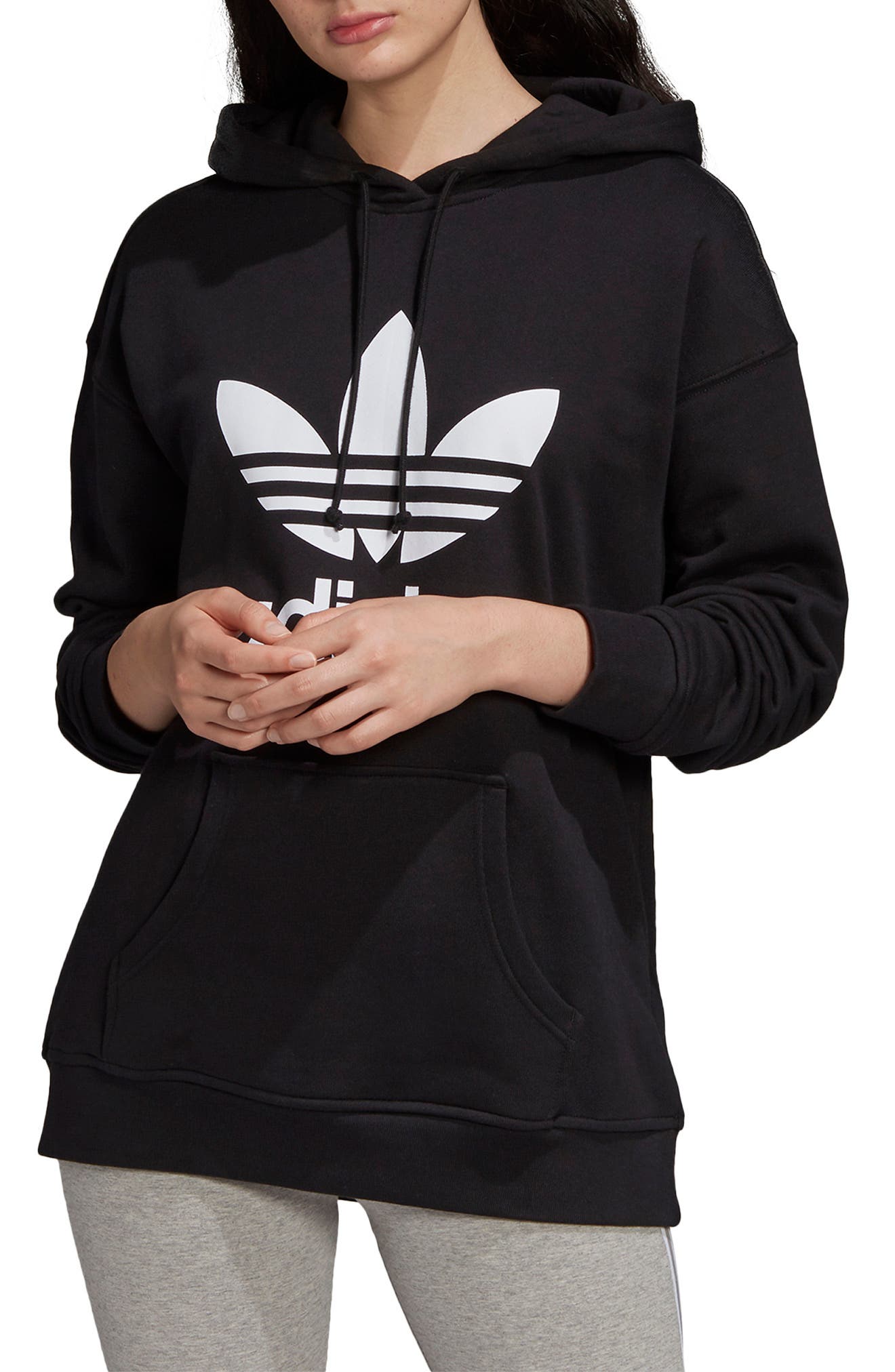 black adidas womens hoodie