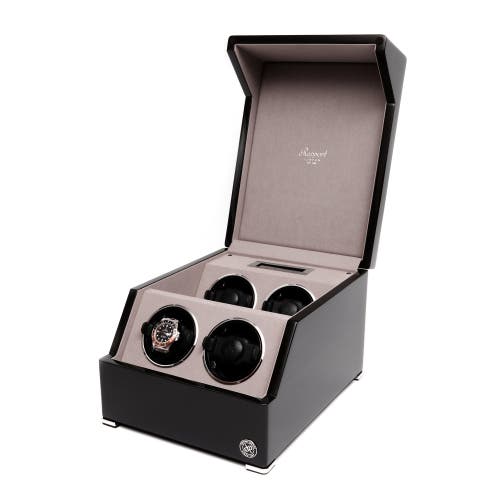 Shop Rapport London Perpetua Quad Watch Winder In Ebony