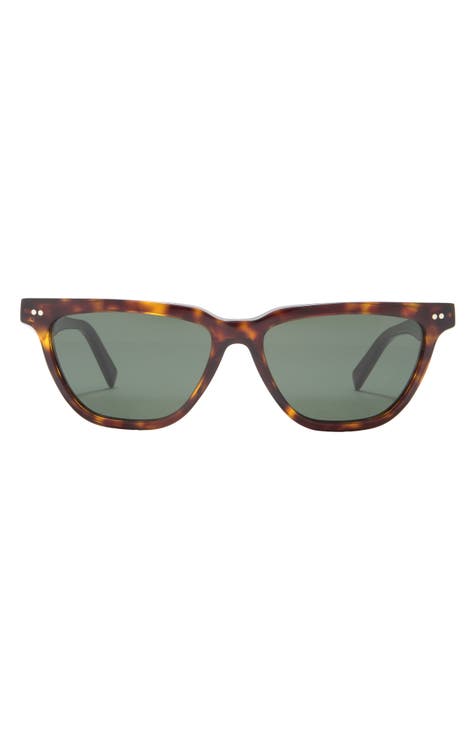 Mila Cateye Glasses, Brown Sugar & Clear