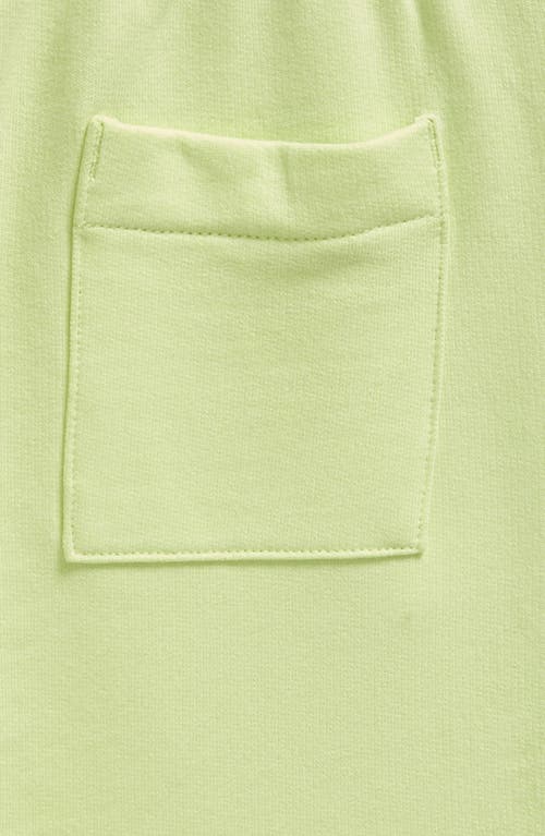 Shop Next Kids' Drawstring Knit Shorts In Yellow Green