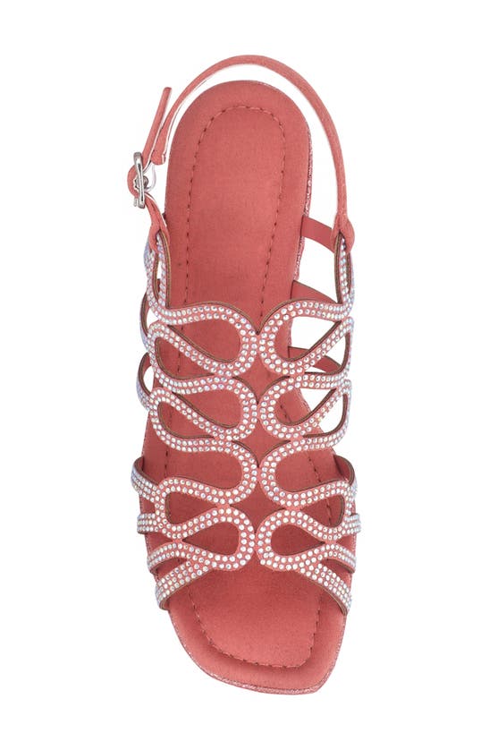 Shop Impo Orleans Slingback Platform Wedge Sandal In Faded Rose