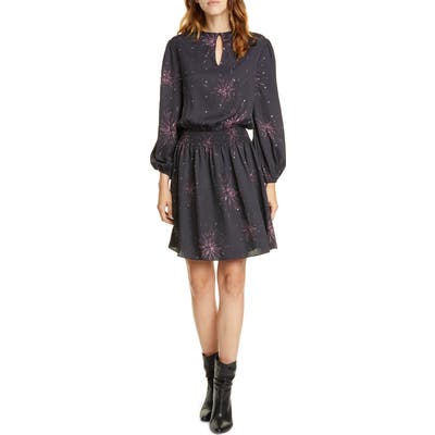 Joie Ramla Keyhole Neck Long Sleeve Dress, Black