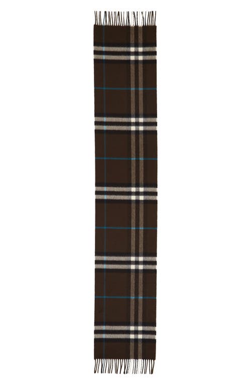 Burberry Giant Check Cashmere Scarf In Brown