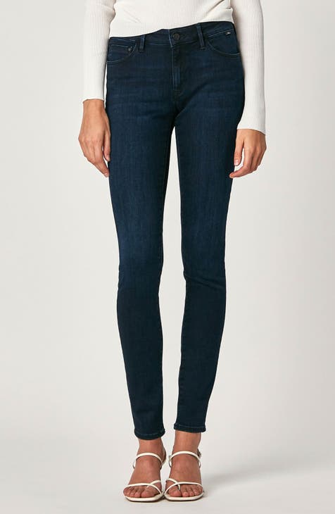 J Brand Theory Womens Black Cotton Mid-Rise Skinny Leg Jeans Size