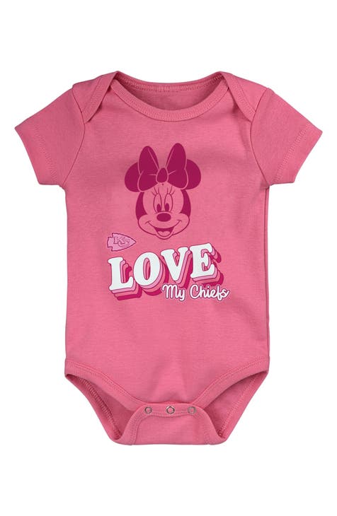 x Disney Minnie Mouse Love My Kansas City Chiefs Cotton Bodysuit (Baby)