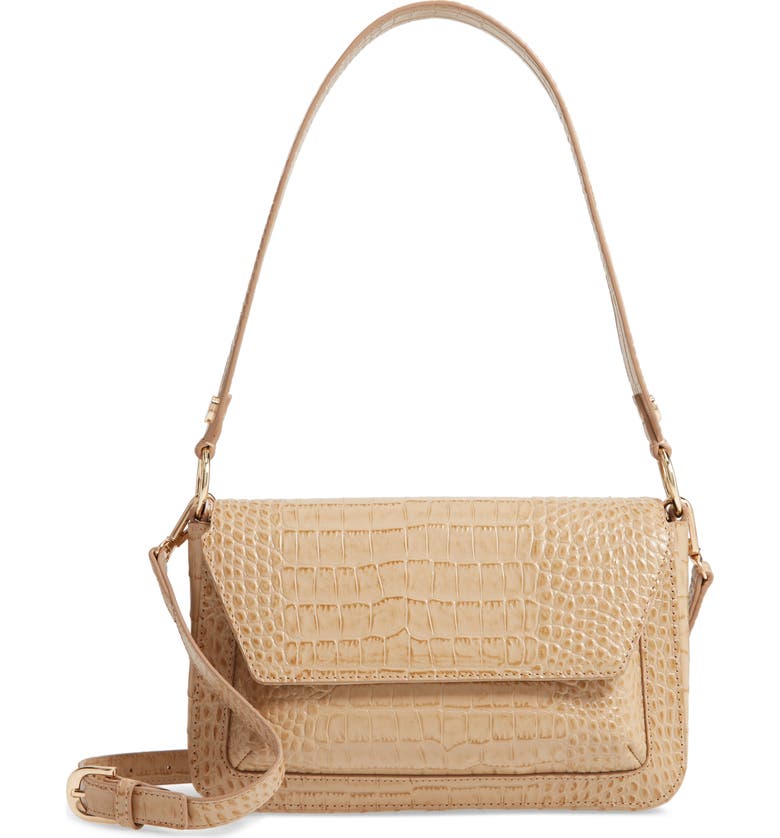Nordstrom Stella Croc Embossed Leather Shoulder Bag Nordstrom Stella Croc Embossed Leather
