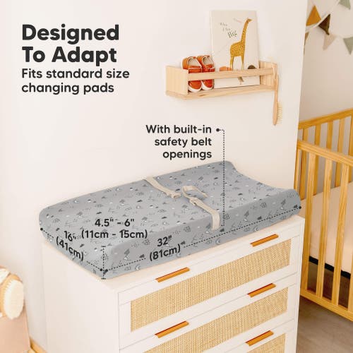 Keababies 2-pack Soothe Changing Pad Covers In Woodland