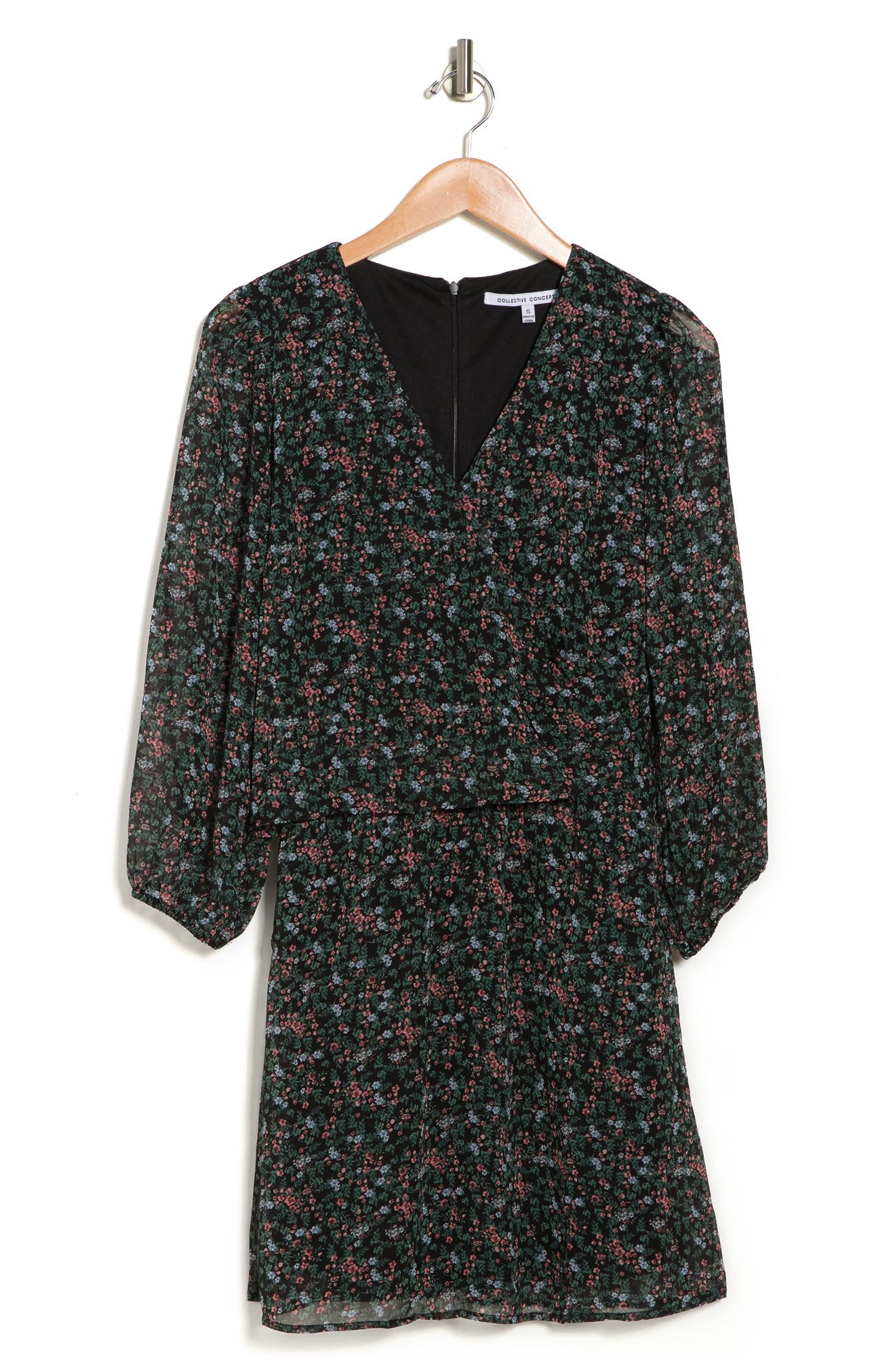 v neck crossover dress