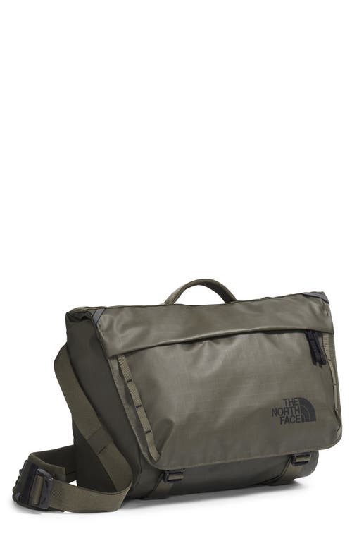 The North Face Base Camp Voyager Messenger Bag In New Taupe Green/tnf Black