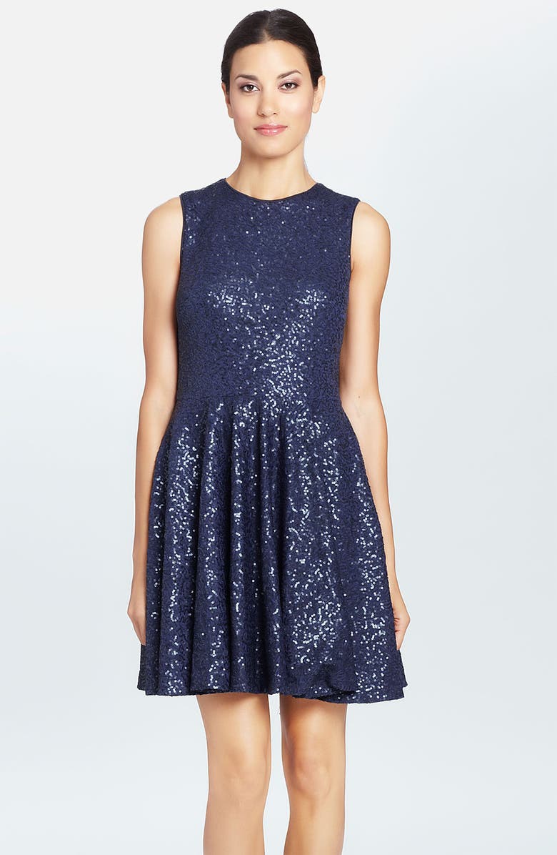 Cynthia Steffe 'Sabella' Sequin Fit & Flare Dress | Nordstrom