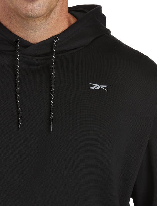 Reebok Performance Fleece Pullover Hoodie In Black