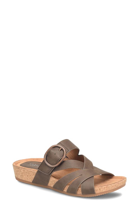 Eurosoft Gwenda Slide Sandal In Mocha