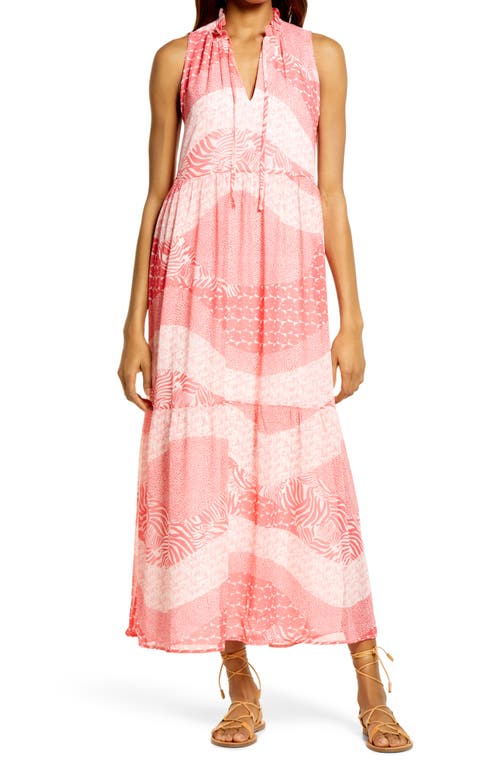 Dream Patcher Print Dress in Bright Rose