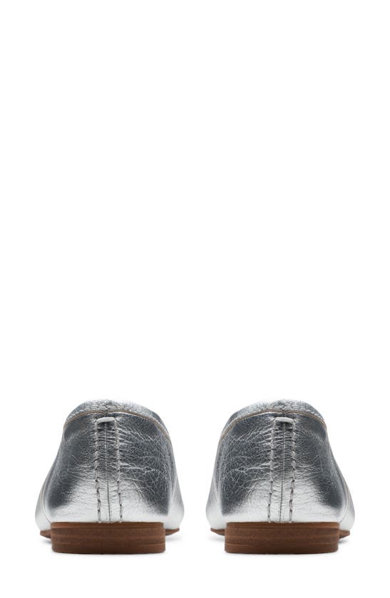 Shop Clarks (r) Fawna Lily Ballet Flat In Silver Leather