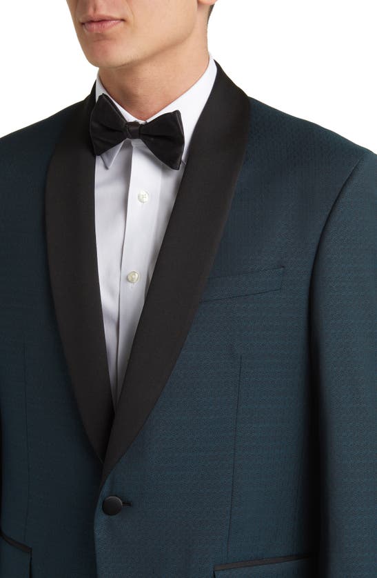 Ted Baker Josh Shawl Collar Slim Fit Wool Sport Coat In Teal