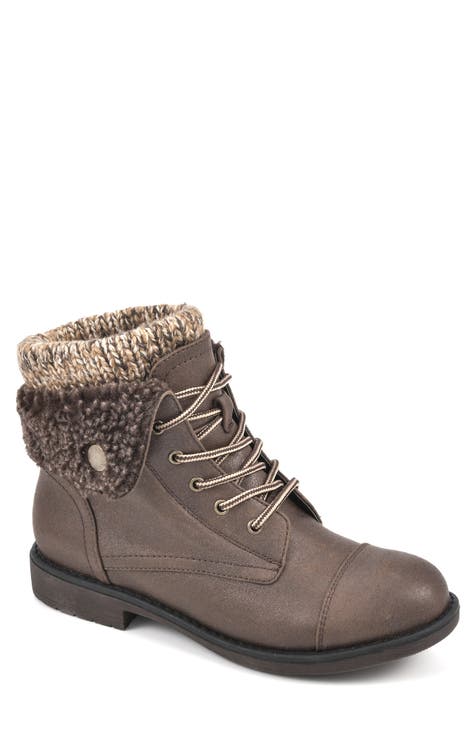 lace up brown boot