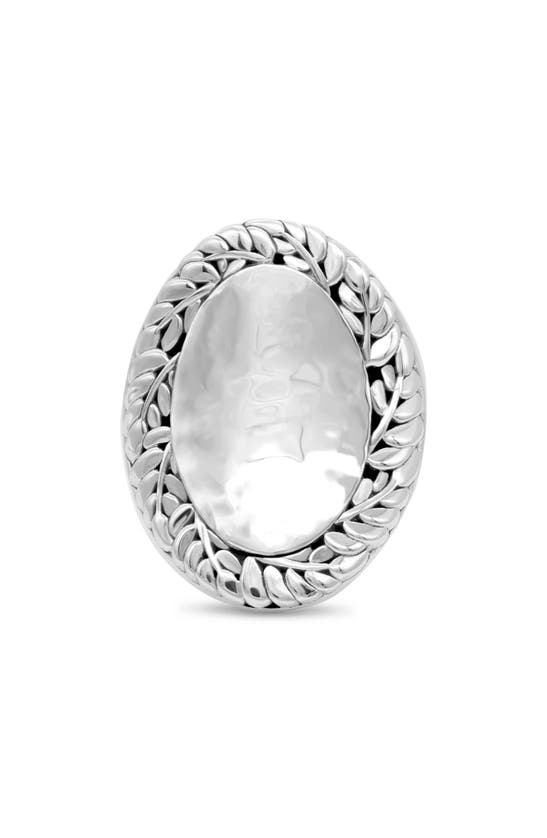 Devata Sterling Silver Bali Hammer Signet Ring