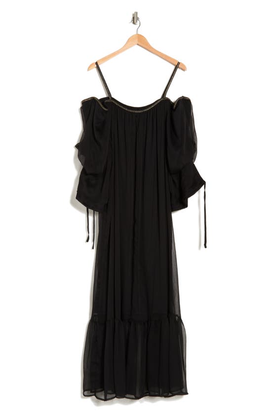 By Design Mira Cold Shoulder Maxi Dress In Black