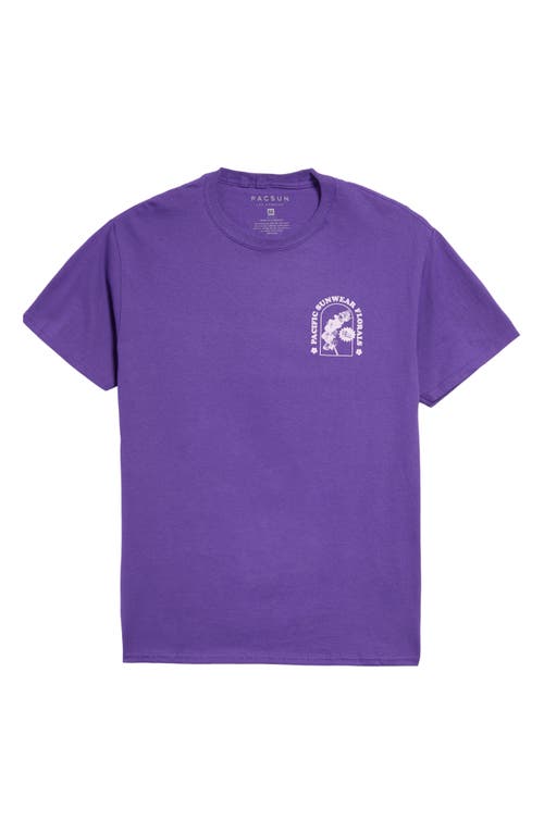PacSun Florals Graphic Tee in Purple