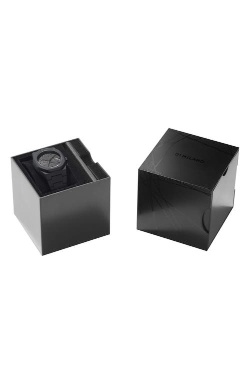D1 Milano Ens Black D1-phbjsh Polychrono Shadow Polycarbonate Quartz Watch In Black