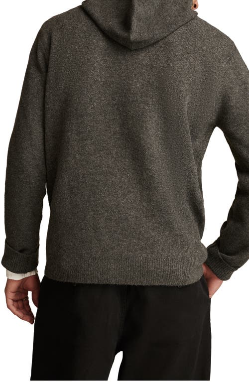 Shop Lucky Brand Corridor Hoodie Sweater In Charcoal Heather