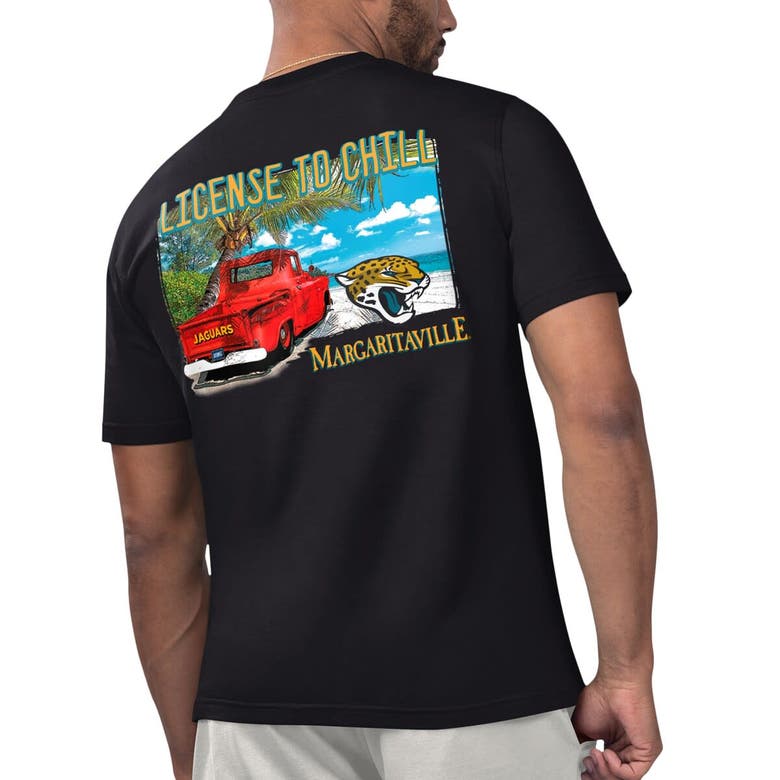 Shop Margaritaville Black Jacksonville Jaguars Licensed To Chill T-shirt
