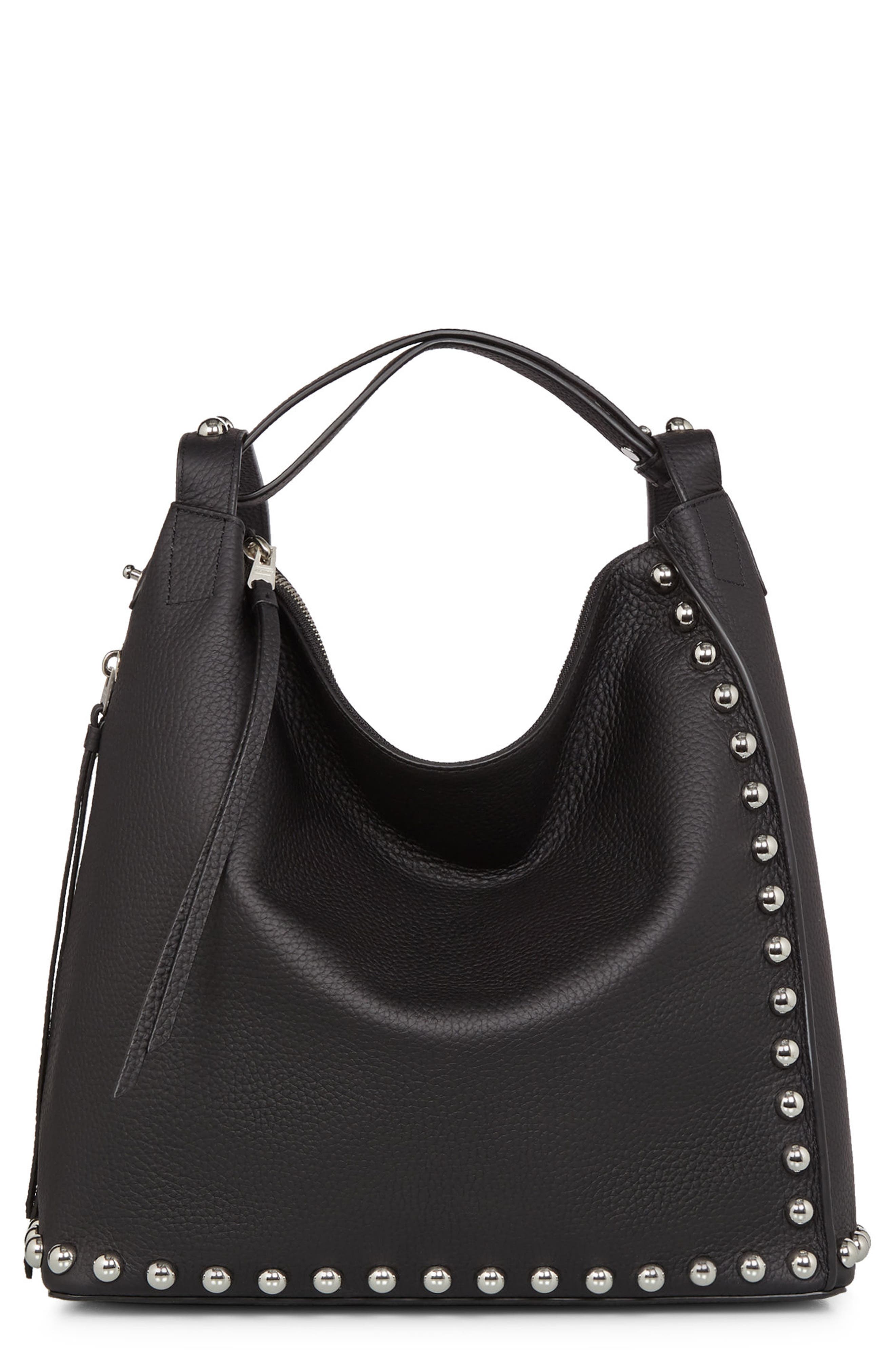 allsaints cami leather shoulder bag