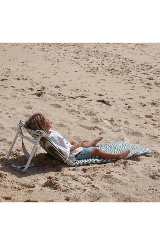Shop Sunnylife The Vacay Reclining Beach Chair In Olive