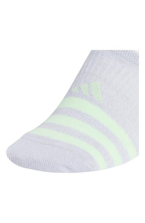 Shop Adidas Originals Adidas Superlite Pack Of 6 No-show Socks In White/black/grey
