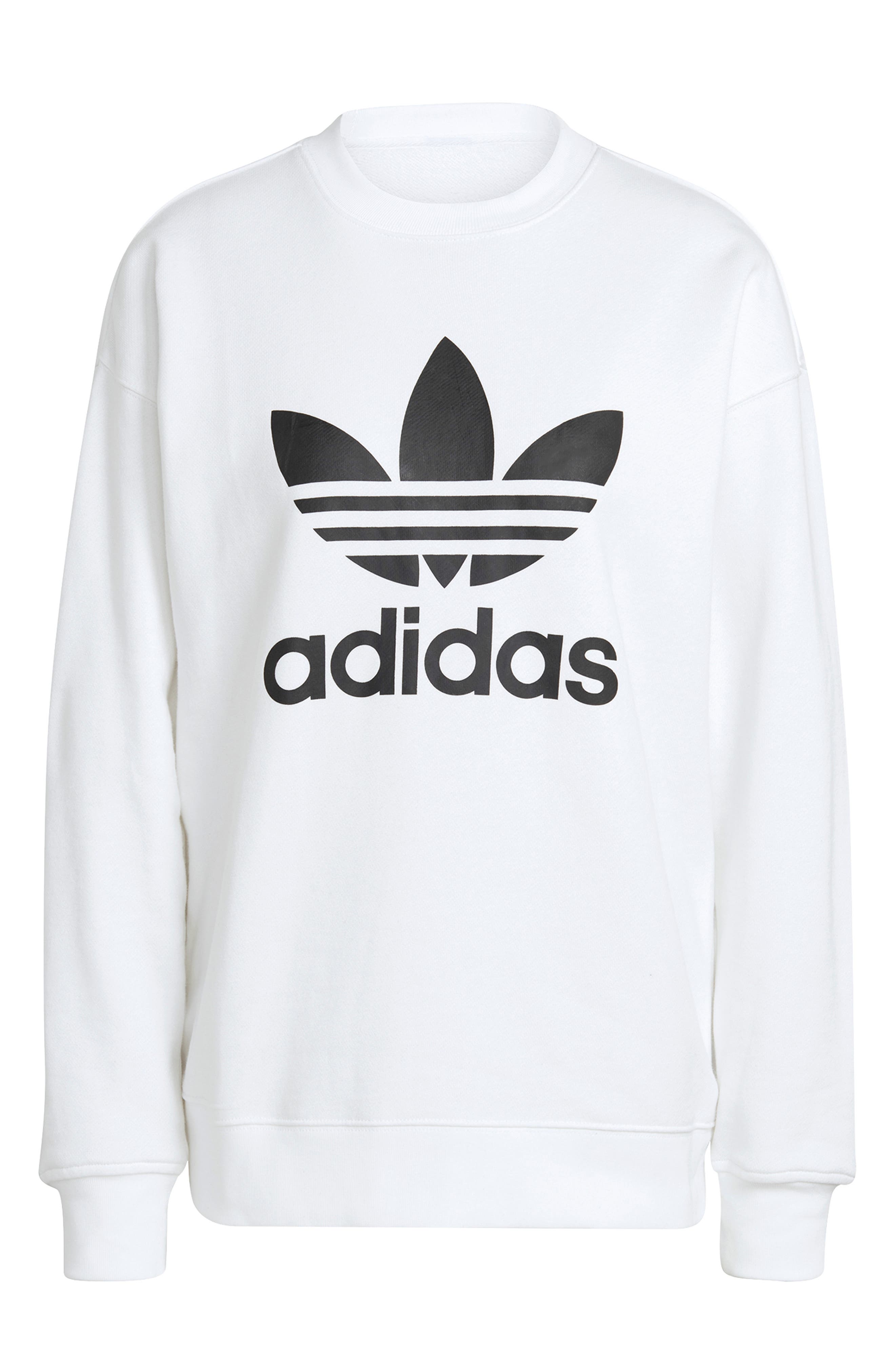 adidas white sweater mens