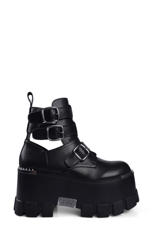 Ziginy Irana Platform Bootie In Black