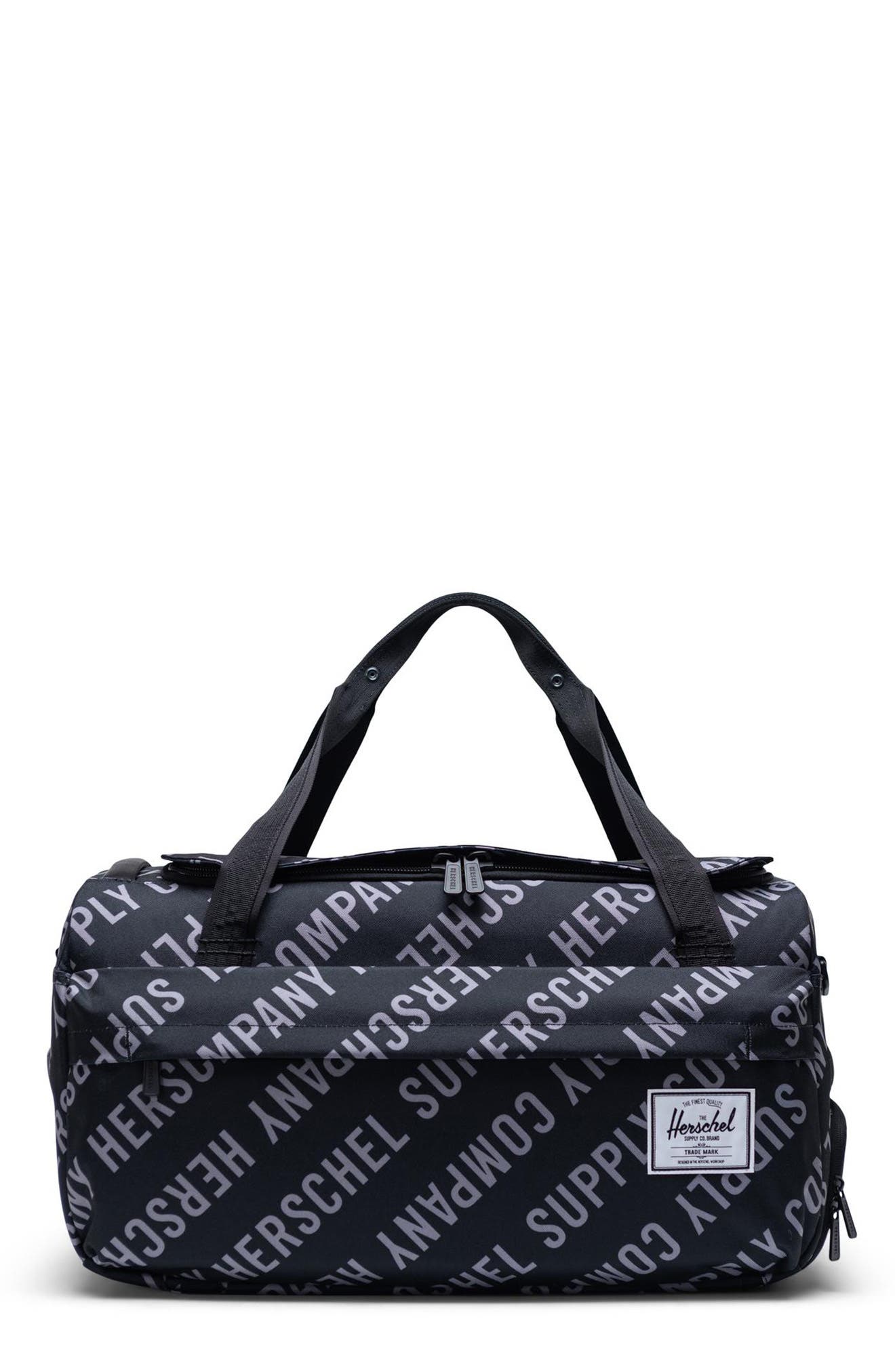Herschel Supply Co Outfitter Duffel Bag In Rc Blk/ss