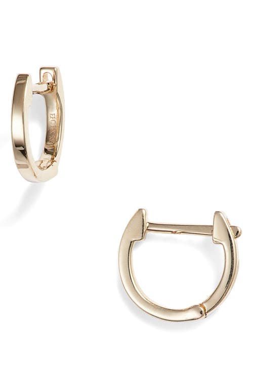EF Collection Mini Huggie Hoop Earrings in Yellow Gold at Nordstrom