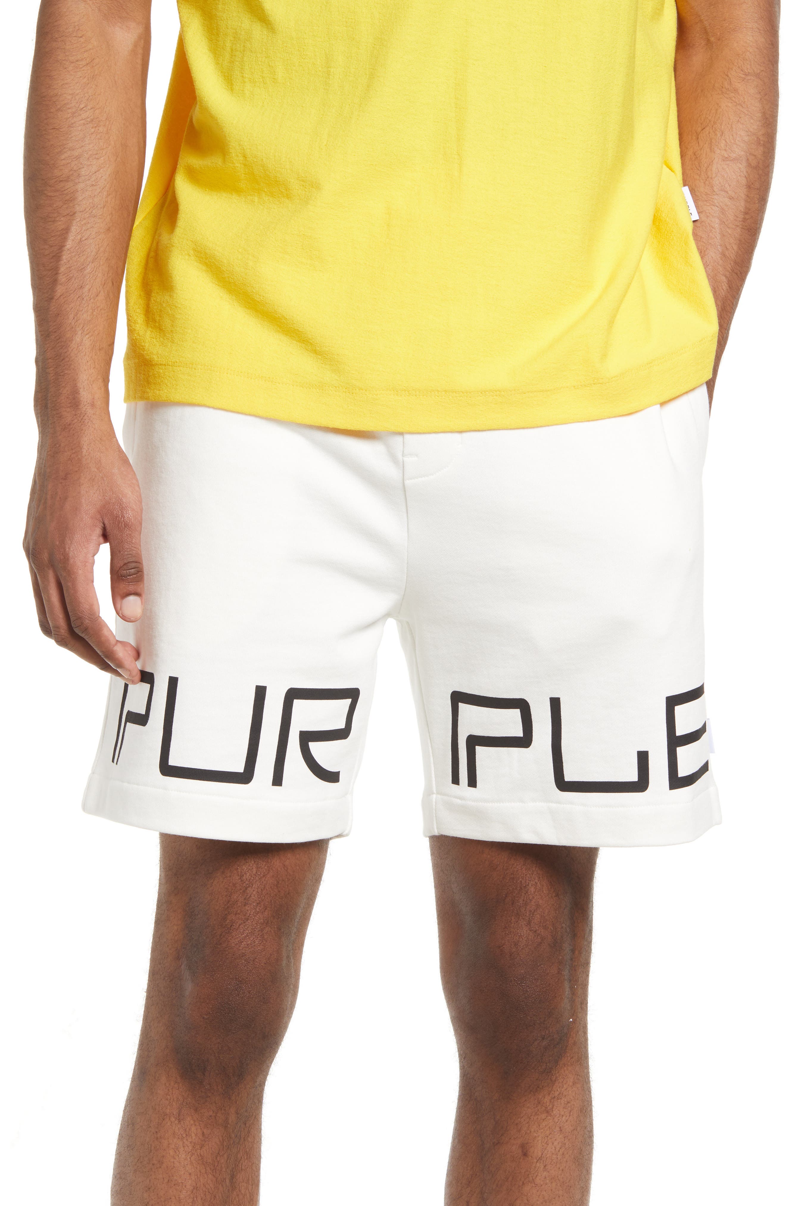 PURPLE BRAND Men's Logo French Terry 