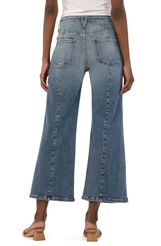 Shop Kut From The Kloth High Waist Crop Wide Leg Jeans In Advised