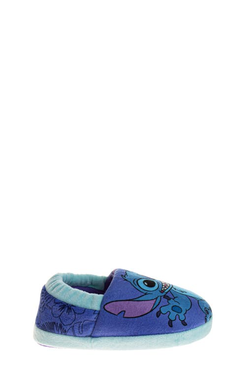 Shop Josmo Kids' Stitch Slippers In Purple/light Blue