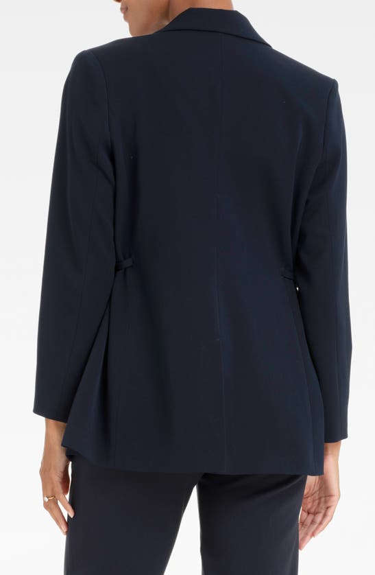 Shop Seraphine Tailored Maternity Blazer In Navy