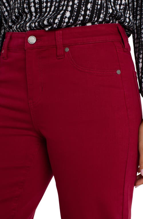 Shop Liverpool Kennedy Ankle Straight Leg Jeans In Garnet