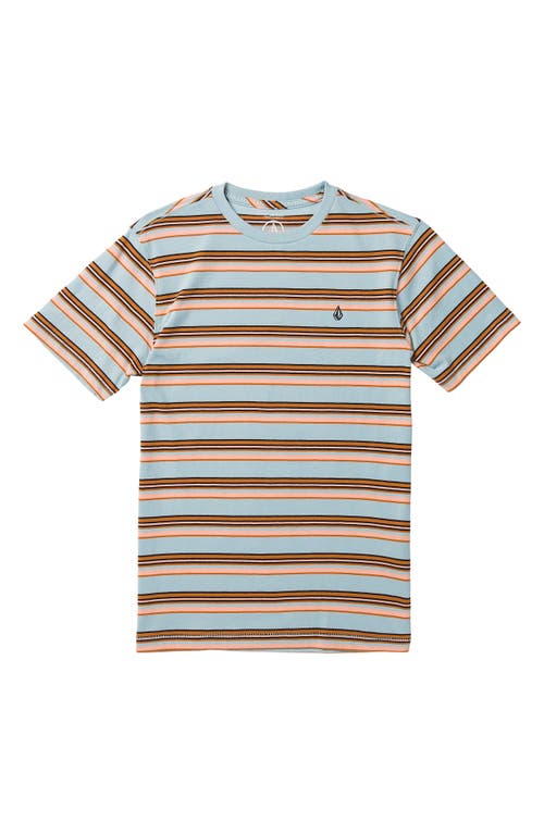 Volcom Kids' Commixt Stripe T-Shirt Celestial Blue at
